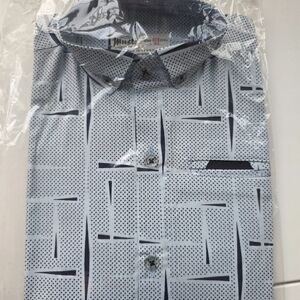 Boy's Stylish Geometric Patterned Shirt